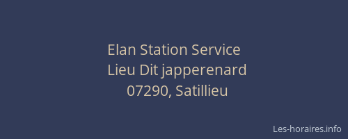 Elan Station Service