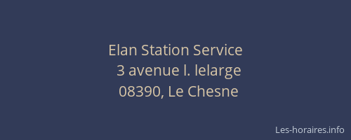 Elan Station Service