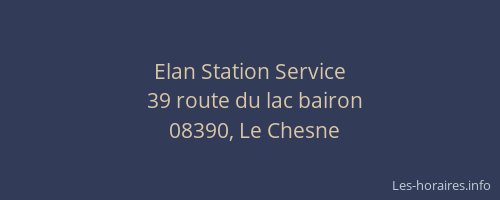 Elan Station Service