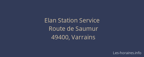 Elan Station Service