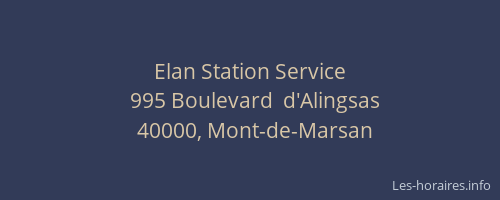 Elan Station Service