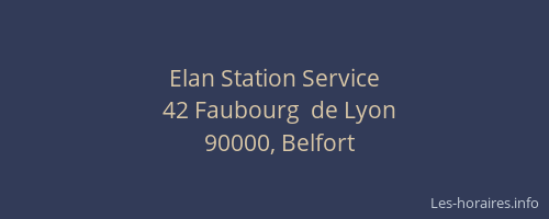 Elan Station Service