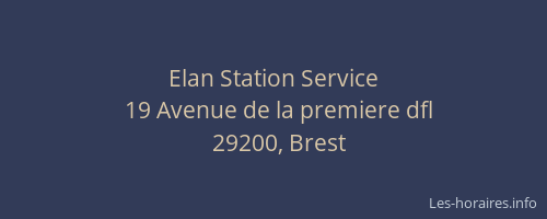 Elan Station Service