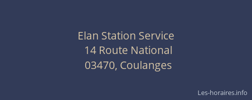 Elan Station Service