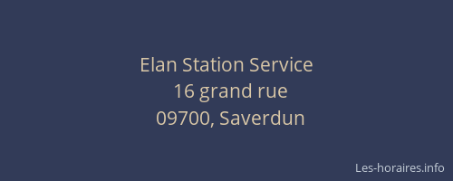 Elan Station Service