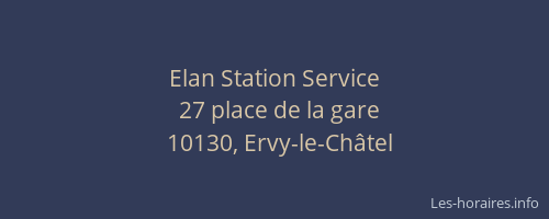 Elan Station Service