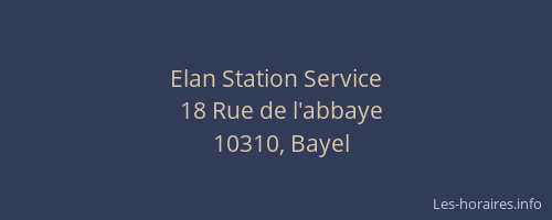Elan Station Service