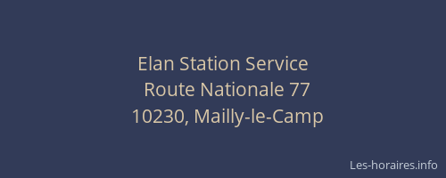 Elan Station Service
