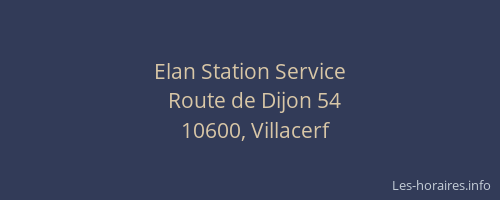 Elan Station Service