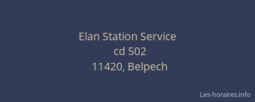 Elan Station Service