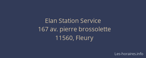Elan Station Service