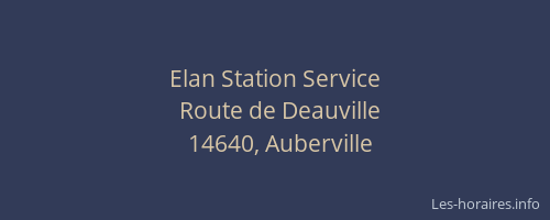 Elan Station Service