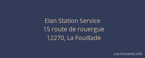 Elan Station Service