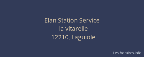 Elan Station Service