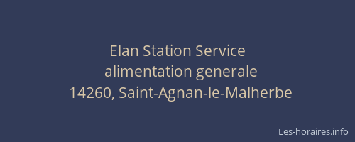 Elan Station Service
