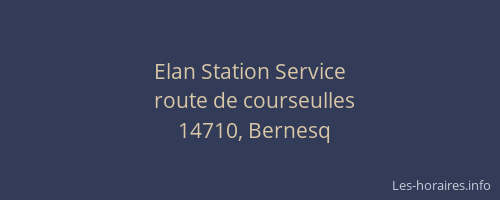 Elan Station Service