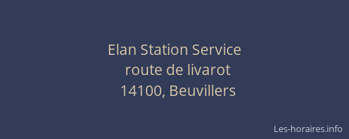 Elan Station Service