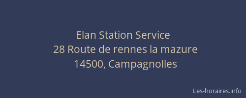 Elan Station Service