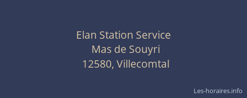 Elan Station Service
