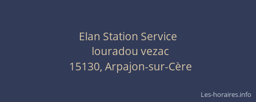 Elan Station Service