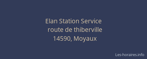 Elan Station Service