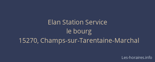 Elan Station Service