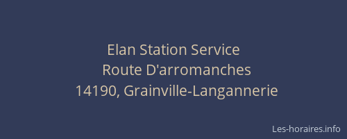 Elan Station Service