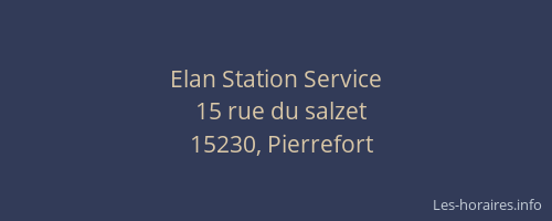 Elan Station Service