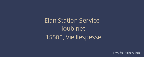 Elan Station Service