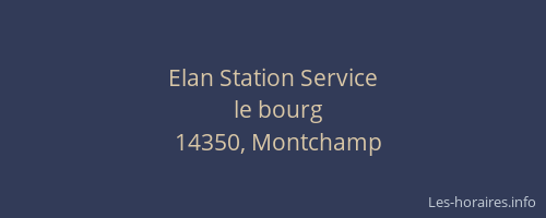 Elan Station Service
