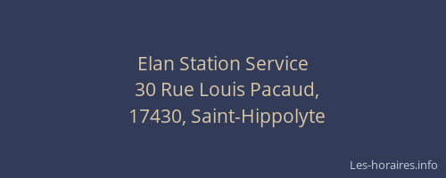 Elan Station Service