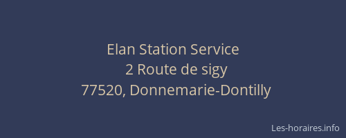 Elan Station Service