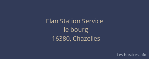Elan Station Service