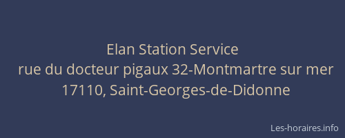 Elan Station Service
