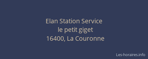 Elan Station Service
