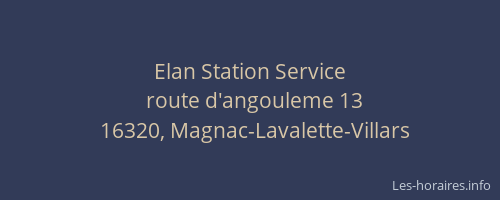 Elan Station Service