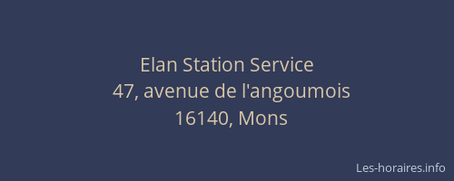 Elan Station Service