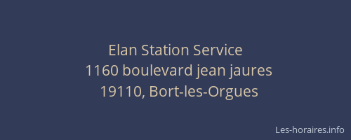 Elan Station Service