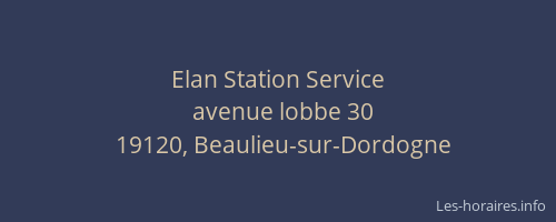 Elan Station Service
