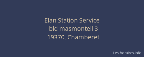 Elan Station Service