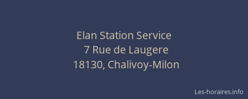 Elan Station Service
