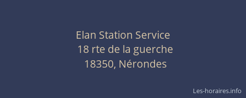 Elan Station Service