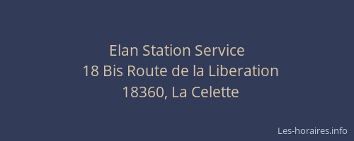 Elan Station Service