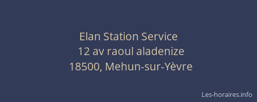Elan Station Service