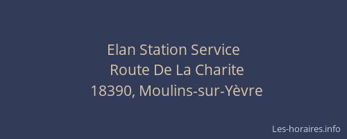 Elan Station Service