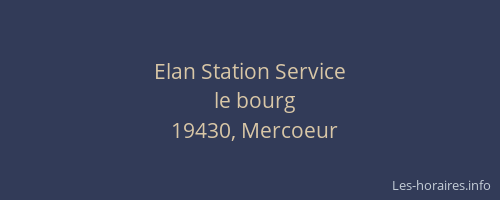 Elan Station Service