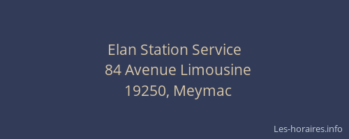 Elan Station Service