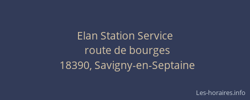 Elan Station Service