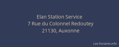 Elan Station Service