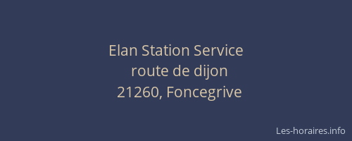 Elan Station Service